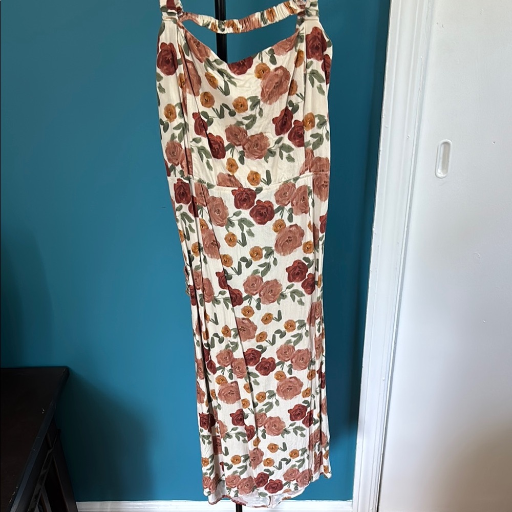 Petal & Pup Floral Dress with Earthy Tones